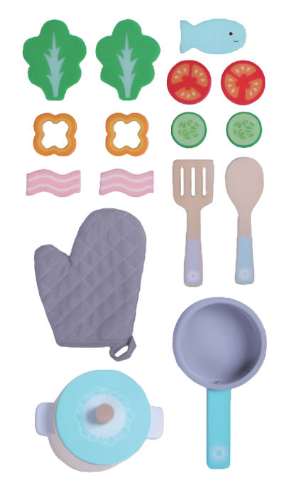 Wooden Cooking Set